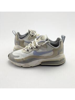 Womens Nike Air Max 270 React White Gray Comfort Running Shoes CT1287-100 Size 6